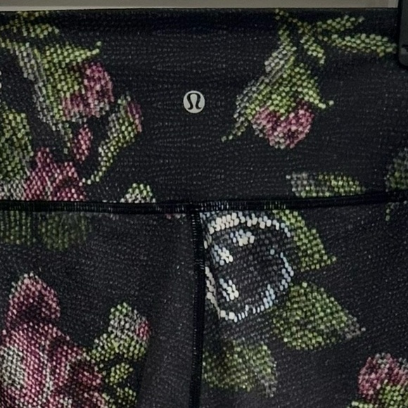 Lululemon High Times Pant Garden Party Smooth Silver Multi Athletic Leggings 4 - Picture 7 of 11